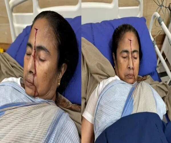 Mamata-Banerjee--the-Chief-Minister-of-West-Bengal--sustains-injury-following-a-fall-at-her-residence